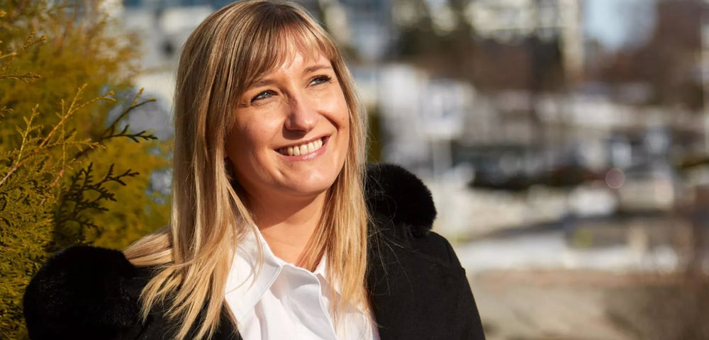 Vibeke Andersen with a golden tan from Betakaroten Gold
